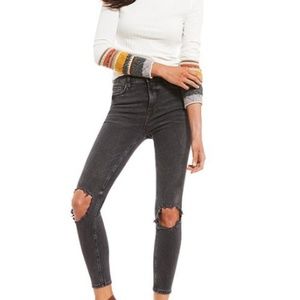 Free People Ripped Skinny Jeans